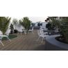 Carrelage sol extérieur effet bois Oulanka marron R11 22.5x90 cm