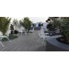  Carrelage sol extérieur effet bois Oulanka gris R11 22.5x90 cm