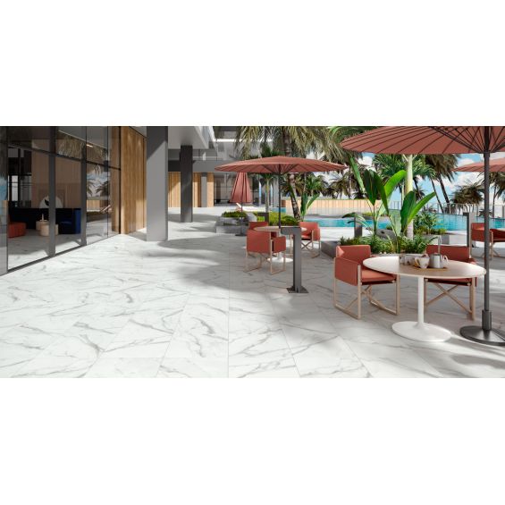 Dalle extérieur Barhein 2.0 BlancR11 60x60 cm