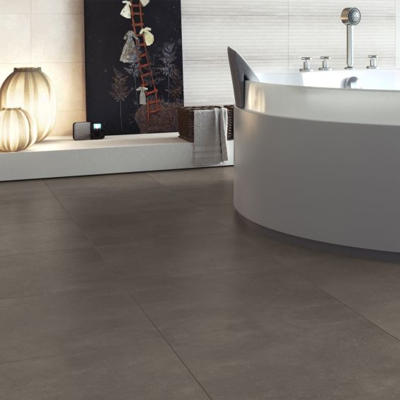 Carrelage sol effet Béton ciré tabaco 6060 cm
