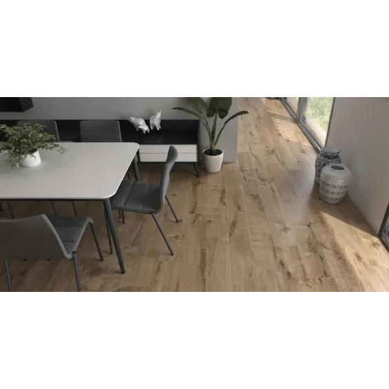 Carrelage sol imitation parquet Corcovado Walnut 20x120 cm