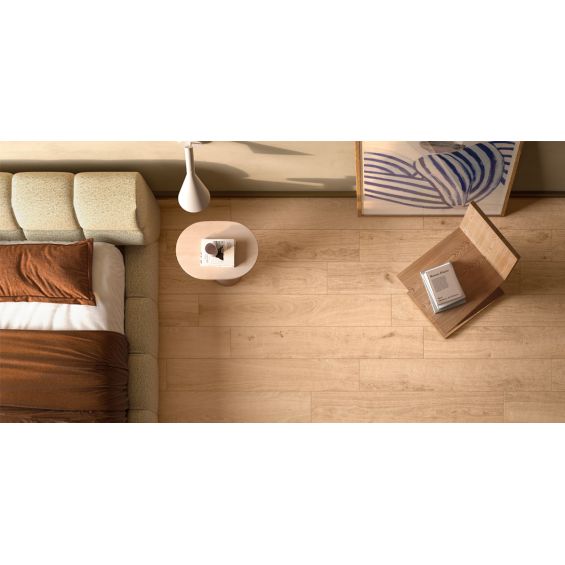 Carrelage sol imitation parquet Panggal beige 20x120 cm