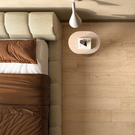 Carrelage sol imitation parquet Panggal beige 20x120 cm