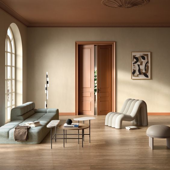 Carrelage sol imitation parquet Panggal Châtaignier 20x120 cm