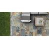 Carrelage sol extérieur effet pierre de bali Derawan multicolor R11 31x62 cm