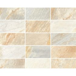 Carrelage sol extérieur effet pierre de bali Derawan Beige R11 31x62 cm