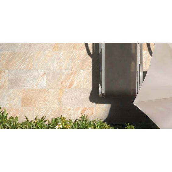 Carrelage sol extérieur effet pierre de bali Derawan Beige R11 31x62 cm