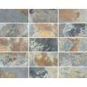 Carrelage sol extérieur effet pierre de bali Derawan multicolor R11 31x62 cm