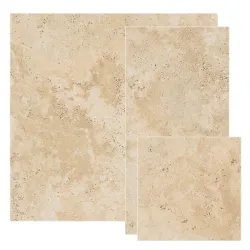 Carrelage sol effet pierre Travertin Beigemulti-format