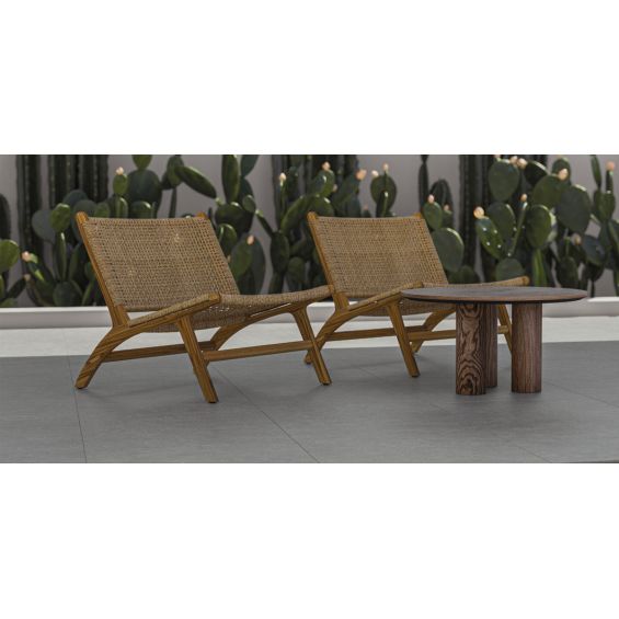 Carrelage sol extérieur moderne Concretum perle R11 90x90 cm