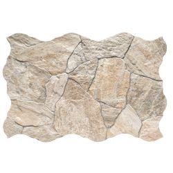 Lot de 3.5 m2 Carrelage sol extérieur effet pierre Jura beige R11 44x66 cm
