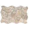 Lot de 3.5 m2 Carrelage sol extérieur effet pierre Jura beige R11 44x66 cm