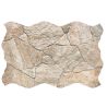 Lot de 3.5 m2 Carrelage sol extérieur effet pierre Jura beige R11 44x66 cm