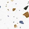 Carrelage effet Terrazzo Confetti Blanc 60x60 cm