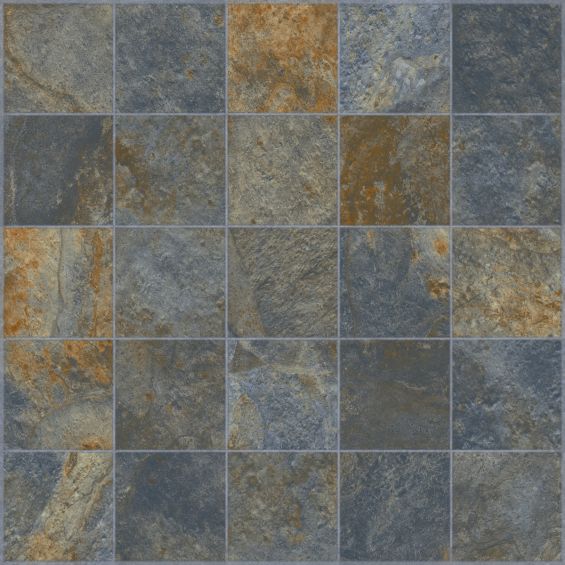 Carrelage sol extérieur effet pierre Carlit rouille R11 60x60 cm