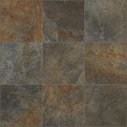 Carrelage sol extérieur effet pierre Carlit rouille R11 60x60 cm