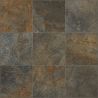 Carrelage sol extérieur effet pierre Carlit rouille R11 60x60 cm