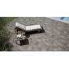 Carrelage sol extérieur effet pierre Carlit gris R11 60x60 cm