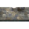 Dalle extérieur effet pierre Krabi 2.0 bleu R11 60x60 cm