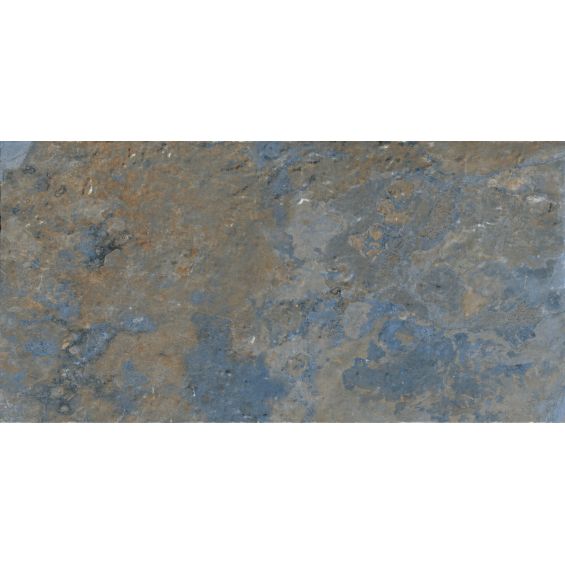 Dalle extérieur effet pierre Krabi 2.0 bleu R11 60x120 cm