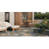 Carrelage sol extérieur effet pierre de bali Krabi bleu R11 30x60 cm