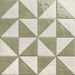  Carrelage sol effet carreaux de ciment Mura Tetuan jade 15x15 cm