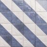 Carrelage sol effet carreaux de ciment Mura Tetuan azur 15x15 cm
