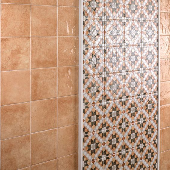 Carrelage sol effet carreaux de ciment Mura Agadir sunset15x15 cm