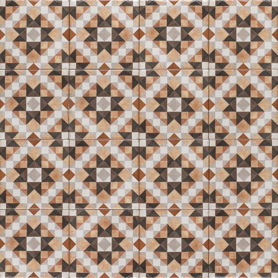 Carrelage sol effet carreaux de ciment Mura Agadir sunset15x15 cm