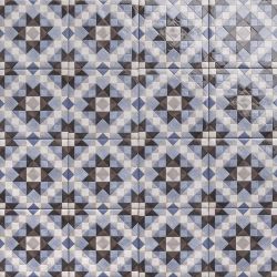  Carrelage sol effet carreaux de ciment Mura Agadir azur 15x15 cm