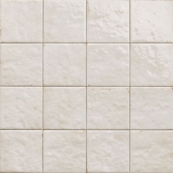 Carrelage sol effet carreaux de ciment Mura White 15x15 cm