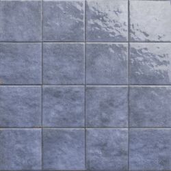 Carrelage sol effet carreaux de ciment Mura Azur 15x15 cm