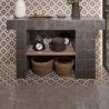 Carrelage sol effet carreaux de ciment Mura Night15x15 cm