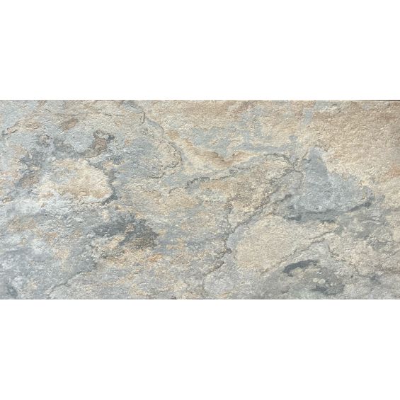 Carrelage sol extérieur effet pierre de bali Derawan multicolor R11 31x62 cm