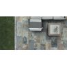 Carrelage sol extérieur effet pierre de bali Derawan multicolor R11 31x62 cm