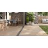 Dalle extérieur effet pierre Hook Beige R11 60x120 cm