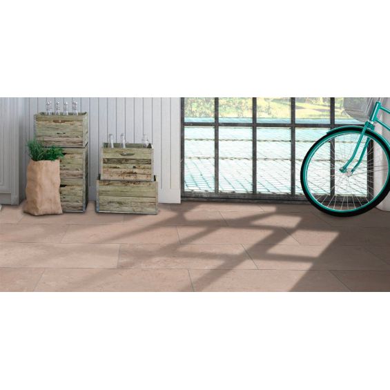 Carrelage sol effet pierre Sevilla taupe 4466 cm