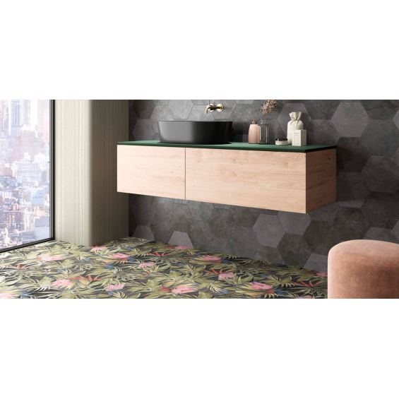 Carrelage sol et mur hexagonal Jungle decors aruba lava 2327 cm