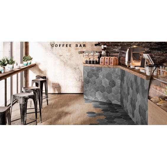 Carrelage sol et mur hexagonal Jungle lava 2327 cm