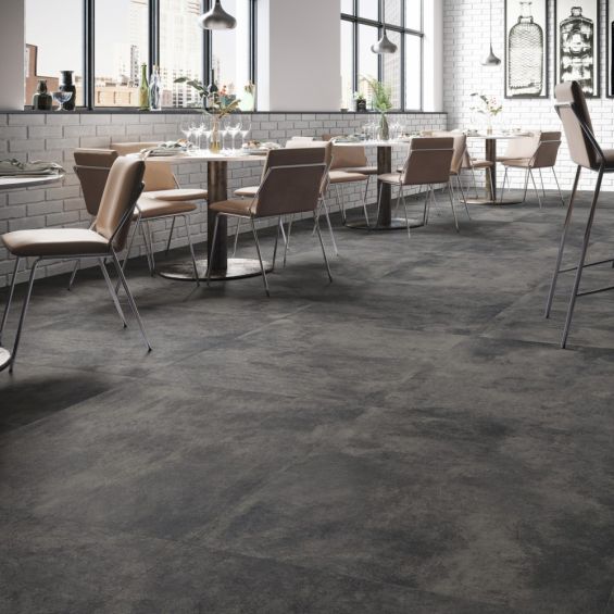 Carrelage sol effet béton XXL grafito 59,259,2 cm
