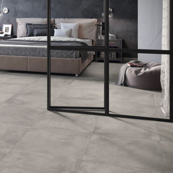 Carrelage sol effet béton XXL grey 59,259,2 cm