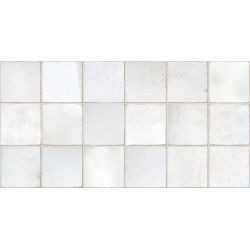 Carrelage mur effet zellige Abanilla blanc grisé 32x62,5 cm