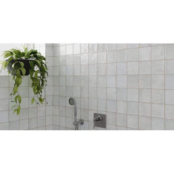 Carrelage mur effet zellige Abanilla blanc grisé 32x62,5 cm