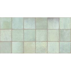 Carrelage mur effet zellige Abanilla turquoise 32x62,5 cm