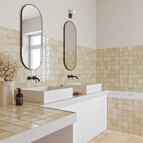Carrelage mur effet zellige Abanilla beige 32x62,5 cm