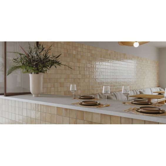 Carrelage mur effet zellige Abanilla beige 32x62,5 cm