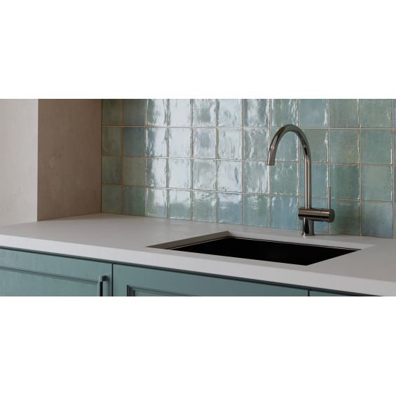 Carrelage mur effet zellige Abanilla vert 32x62,5 cm