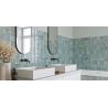 Carrelage mur effet zellige Abanilla vert 32x62,5 cm