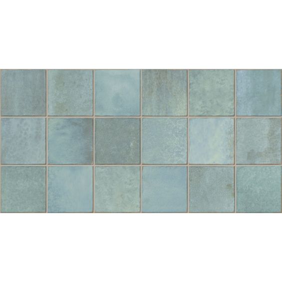 Carrelage mur effet zellige Abanilla vert 32x62,5 cm