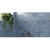 Carrelage mur effet zellige Abanilla bleu océan 32x62,5 cm